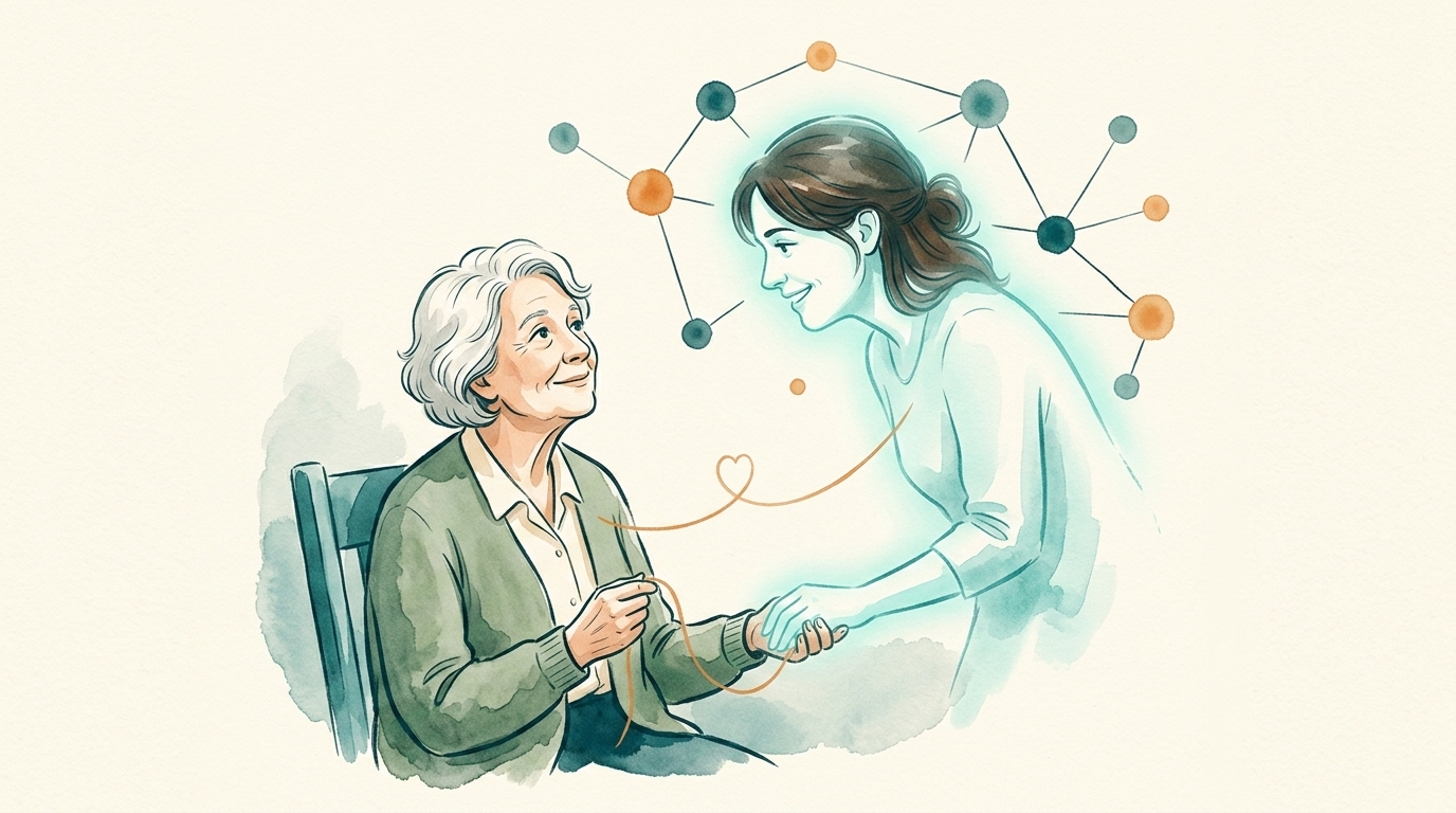 This is a story about Mom and you. illustration